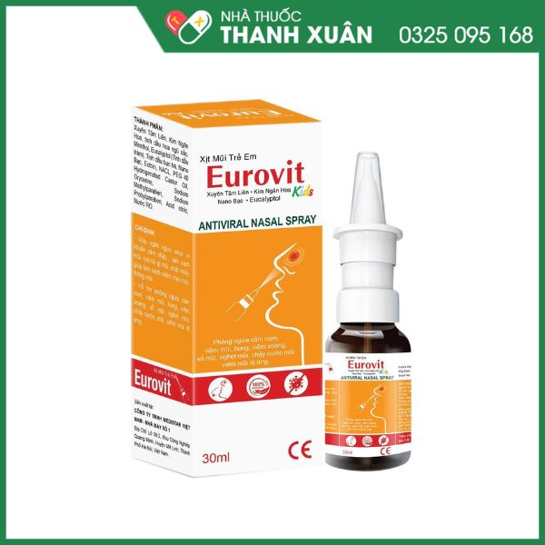 Xịt mũi Eurovit phòng ngừa cảm cúm, viêm mũi